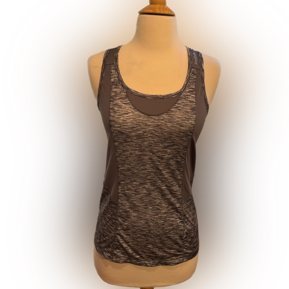 Reebok Women's Gray Athletic Racerback Tank Top